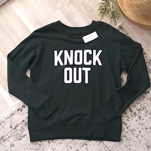 SOLD: BANANA REPUBLIC | green crewneck sweatshirt | long sleeve | S - Picture 2 of 6